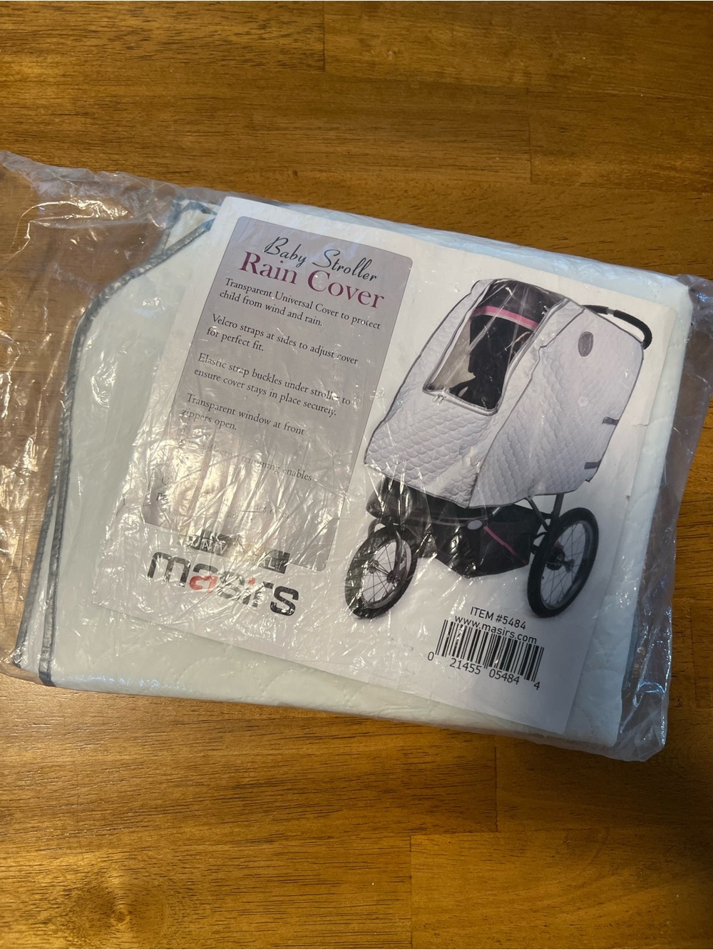 Universal Rain Cover for Baby Stroller — White